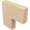 Ekena Millwork 2"W x 10"D x 10"H Thin Chapel Hill Rough Cedar Woodgrain TimberThane Corbel, Primed Tan CORUR02X10X10CHPRCPR - alternate 5